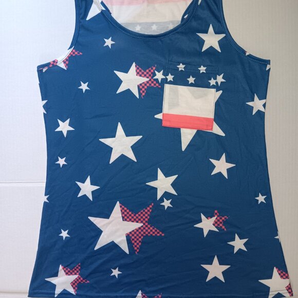 STARS AND STRIPES PATRIOTIC TANKTOP - Picture 4 of 13